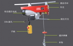 PA微型電動葫蘆配件及特點
