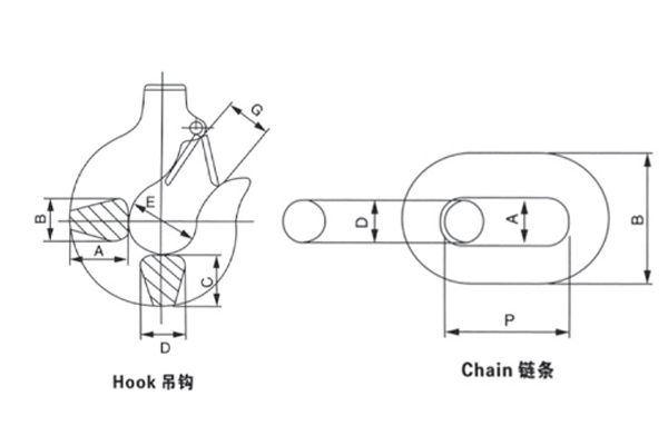 電動葫蘆吊鉤和鏈條 電動葫蘆吊鉤和鏈條